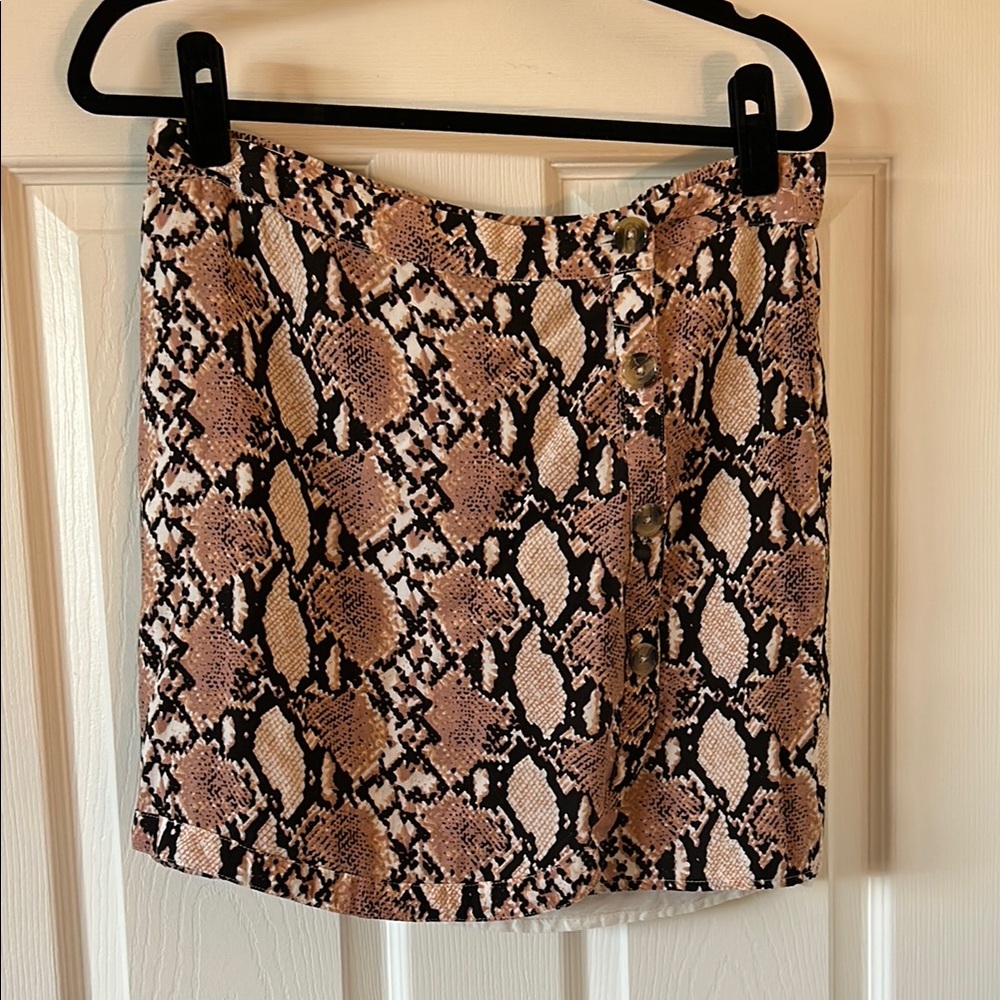 Stylish Snake Print Skirt